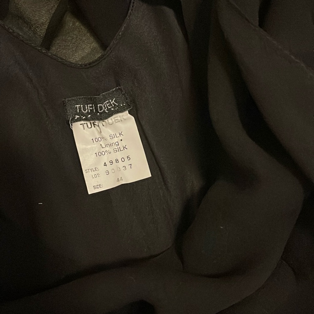 Elegant Tufi Duek Black Silk Dress - Picture 2 of 7